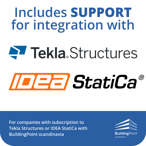 Rhino 8 with Grasshopper + Support for Integration with Tekla and IDEA StatiCa