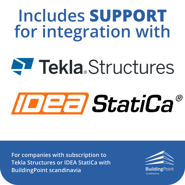 Rhino 8 with Grasshopper + Support for Integration with Tekla and IDEA StatiCa